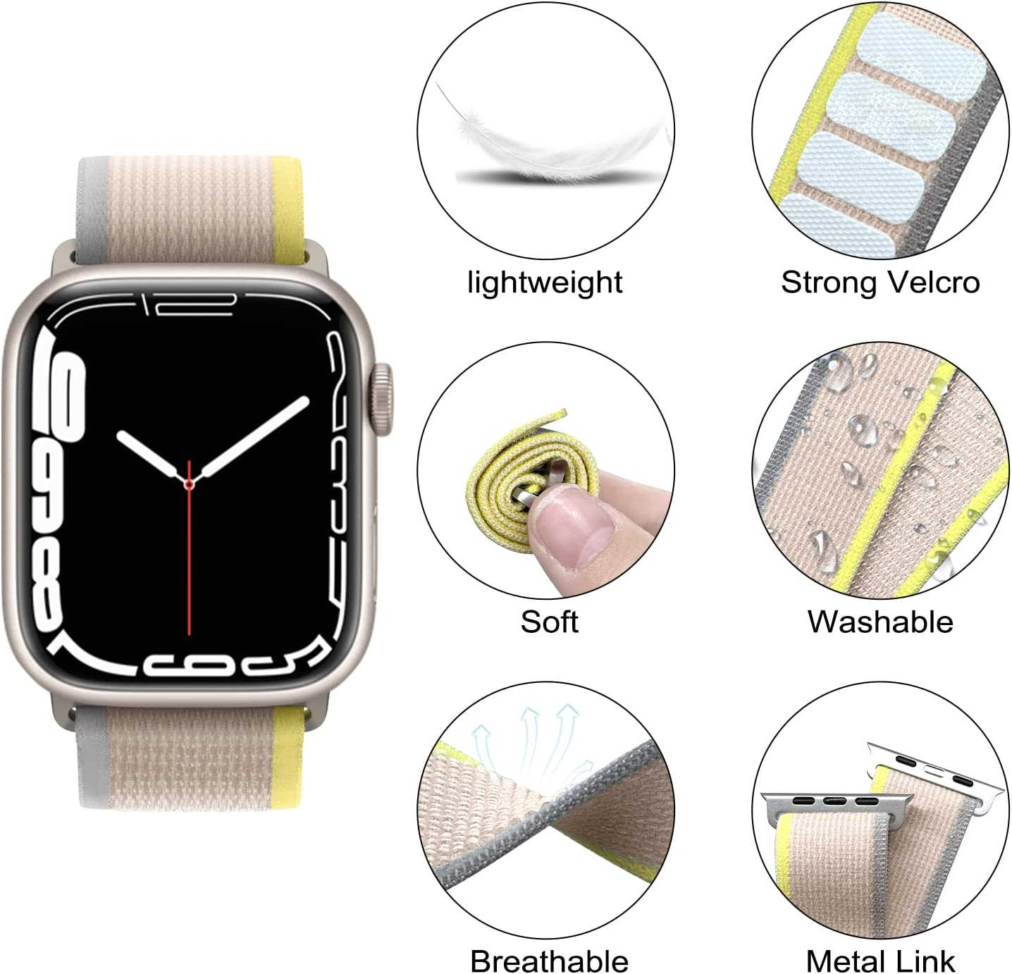 correa de tela para apple watch