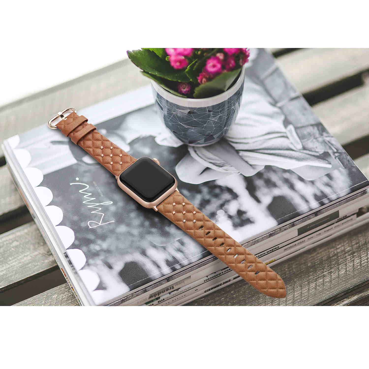 womens leather apple watch band