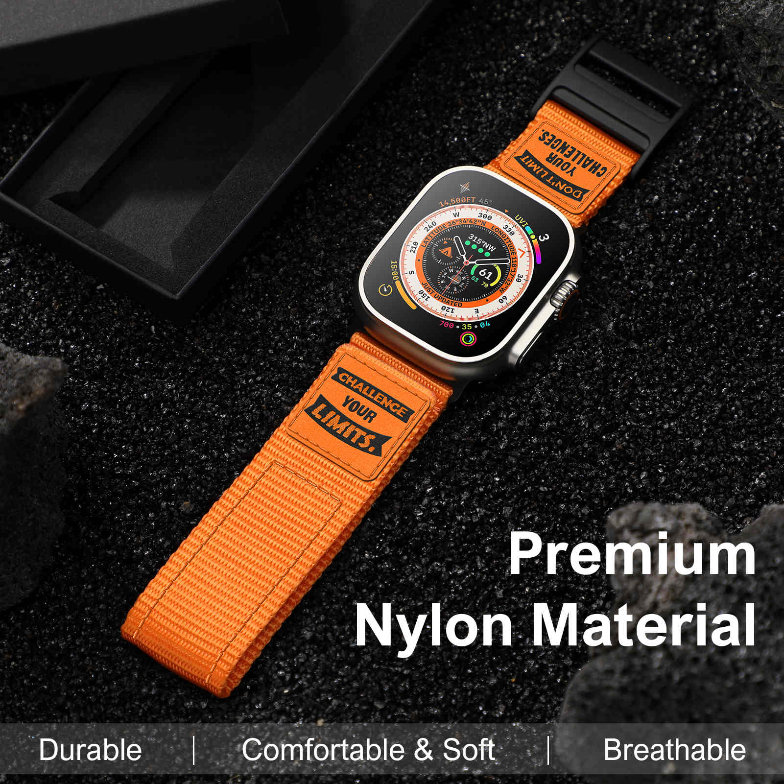 nylon apple watch band