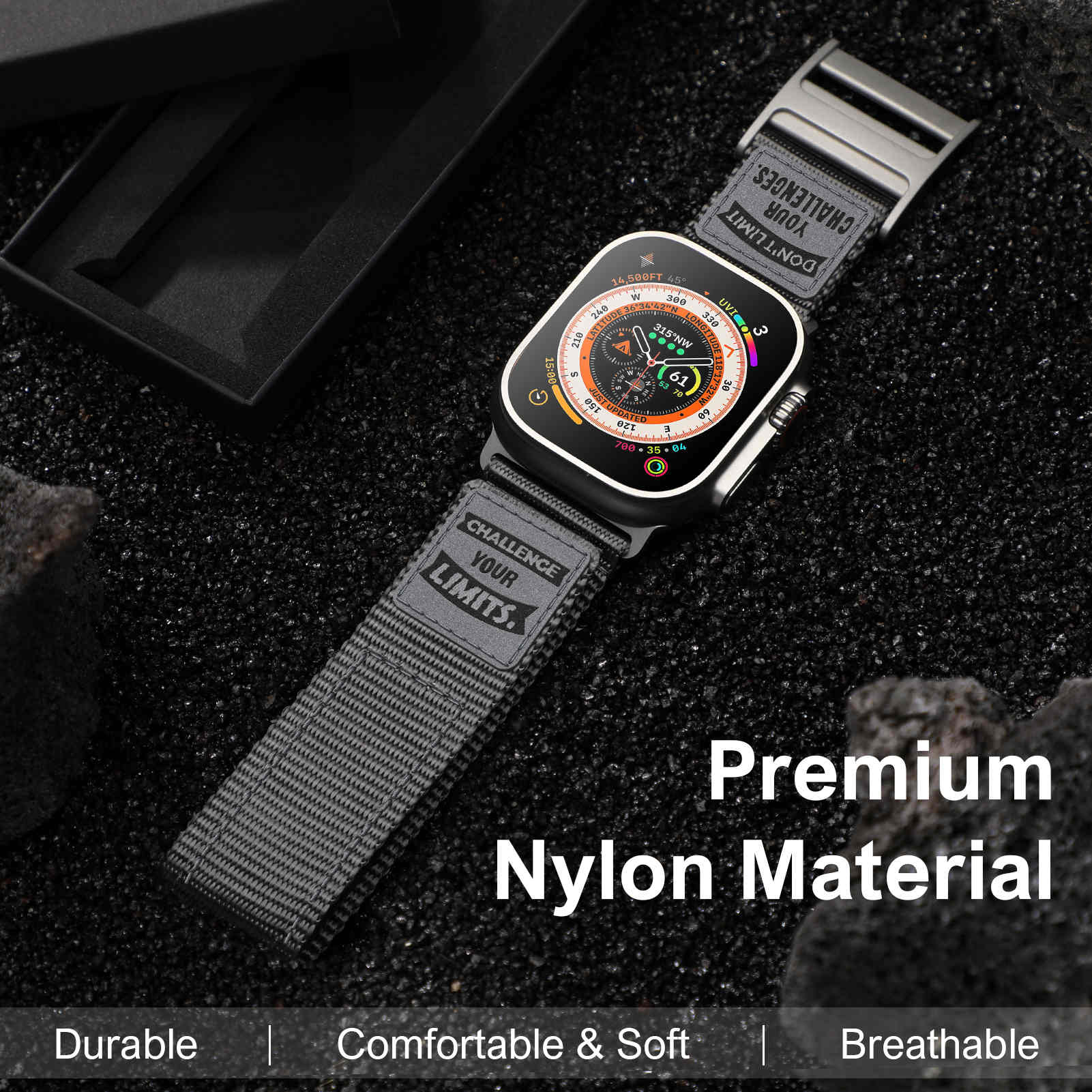 nylon apple watch band